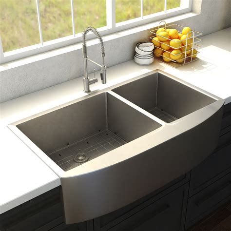 apron stainless steel sink with black cabinets|36 inch apron front sink.